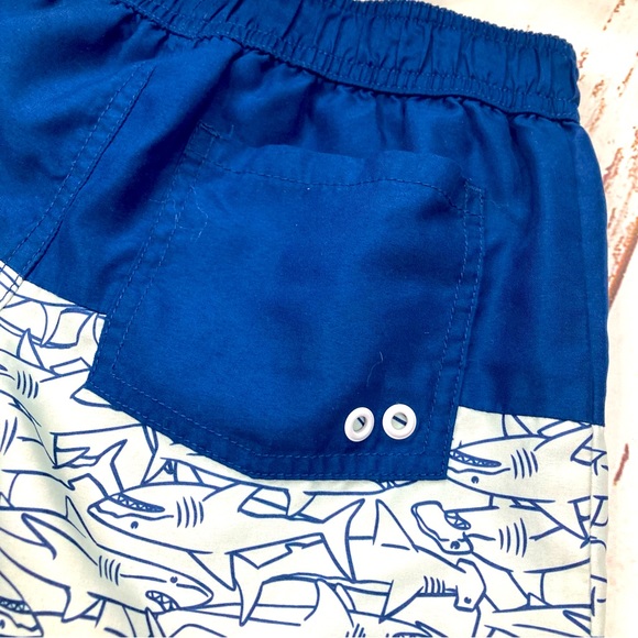 Crazy 8 Swim Trunks Blue Shark Sz M(7-8) - Picture 5 of 8